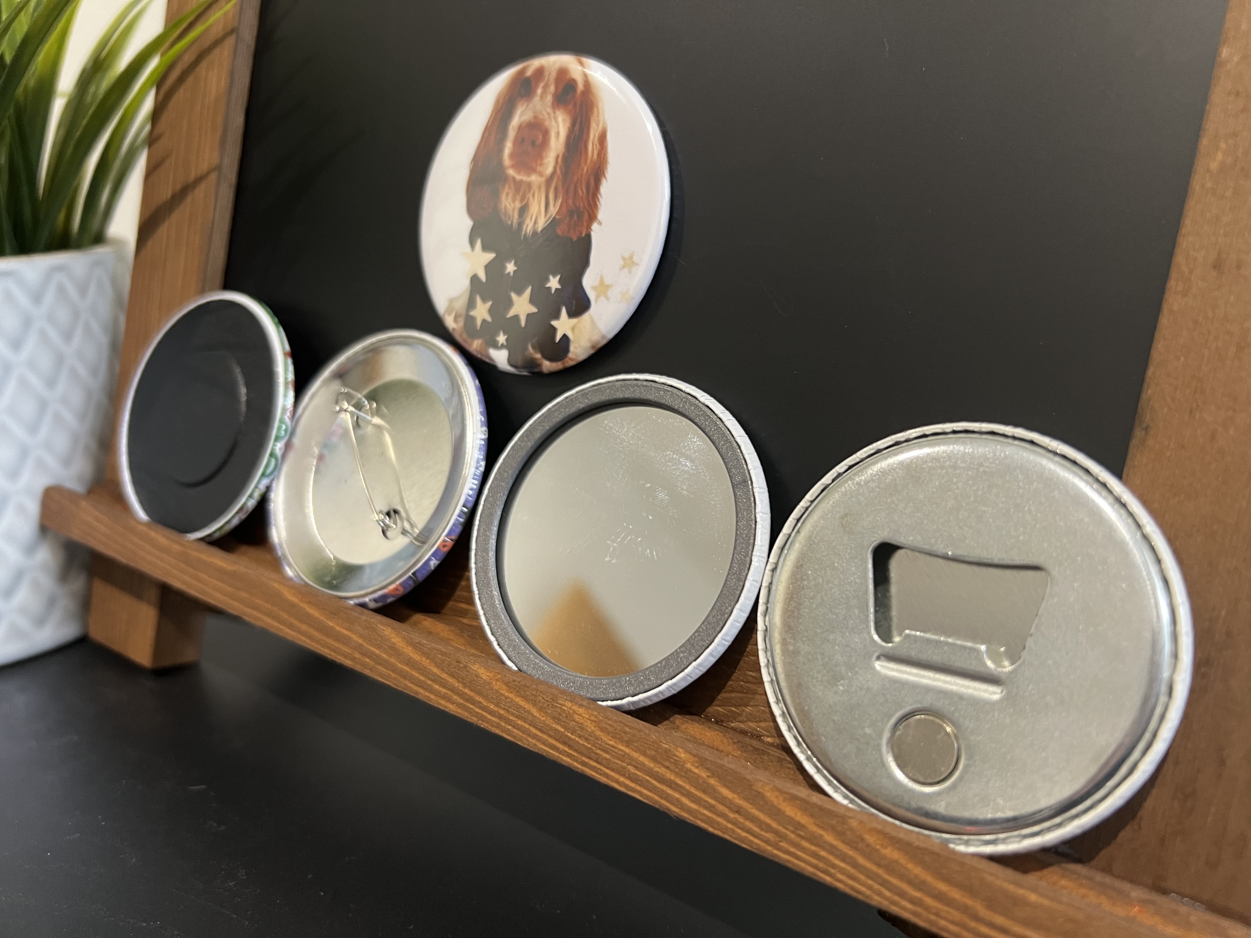 ustom 59mm Magnets, Badges, Mirrors & Bottle Openers