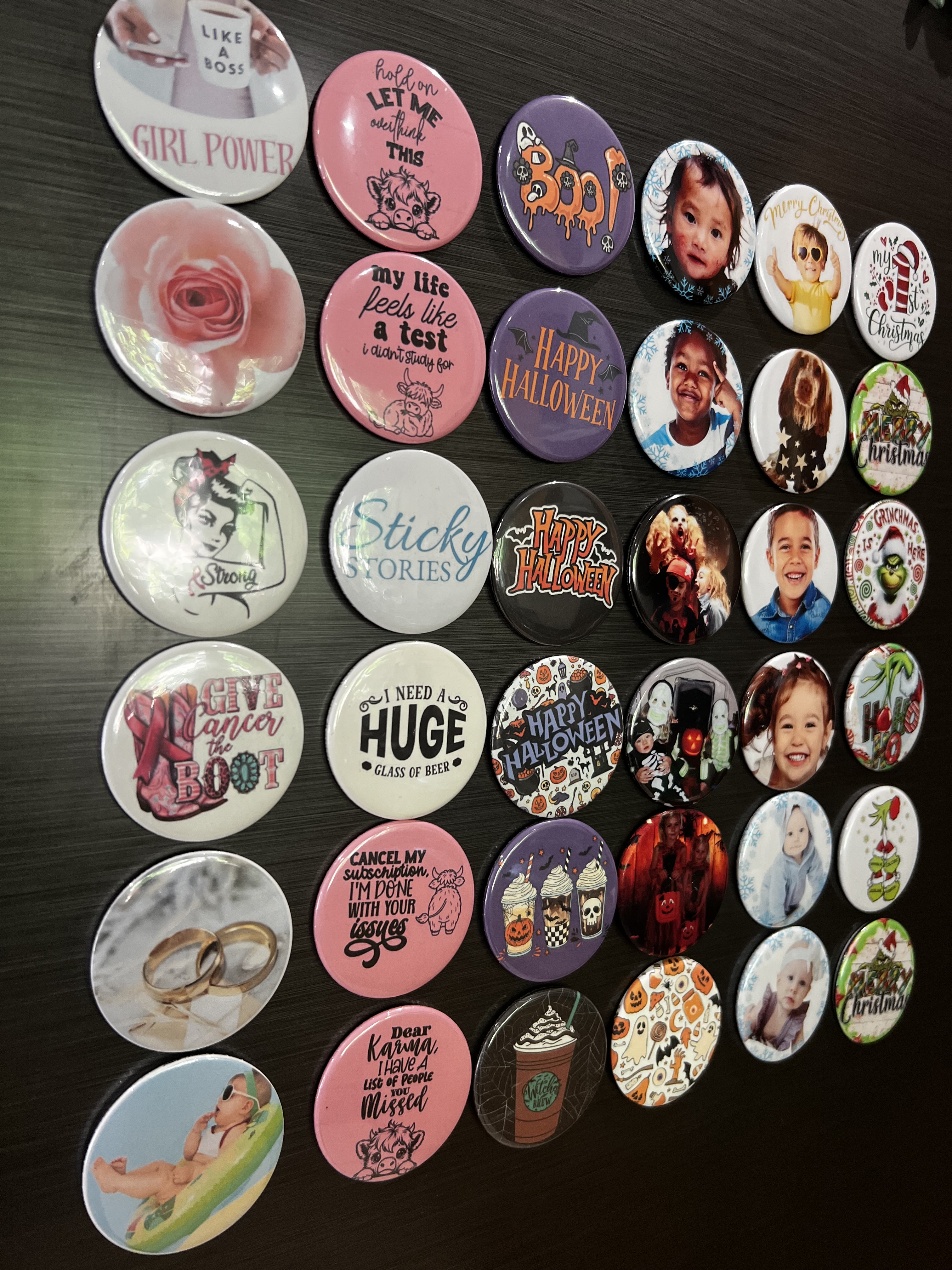 ustom 59mm Magnets, Badges, Mirrors & Bottle Openers