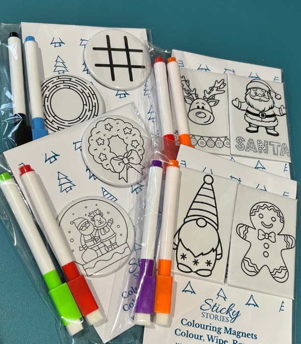 Re-usable Colour-in Magnet Sets
